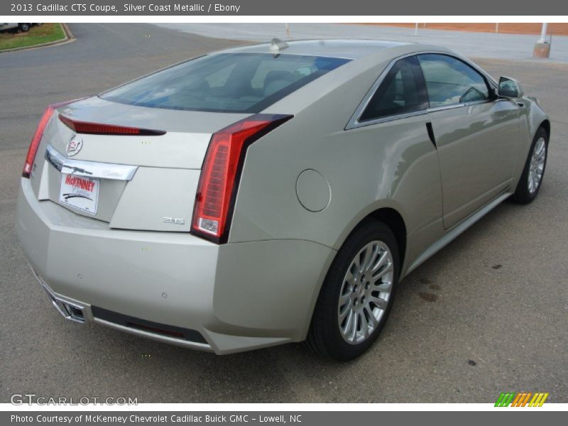 Silver Coast Metallic / Ebony 2013 Cadillac CTS Coupe