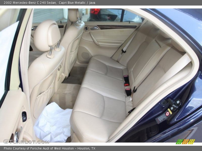 Rear Seat of 2002 C 240 Sedan