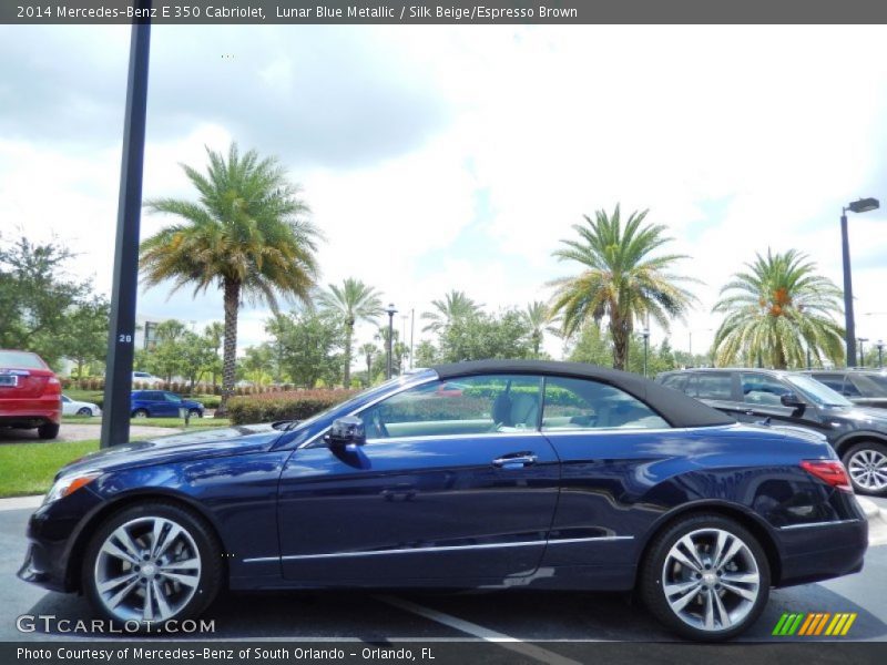  2014 E 350 Cabriolet Lunar Blue Metallic