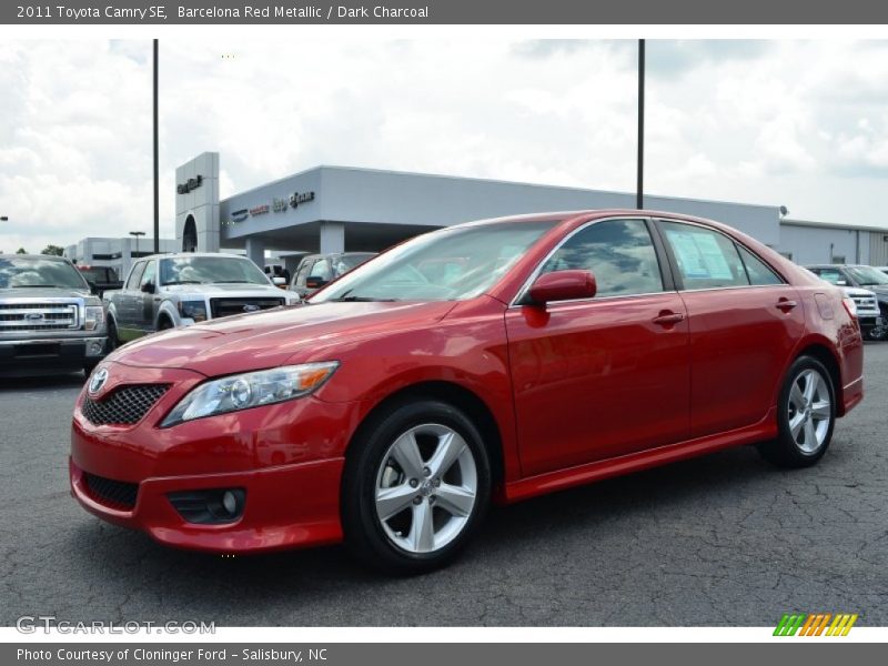 Barcelona Red Metallic / Dark Charcoal 2011 Toyota Camry SE