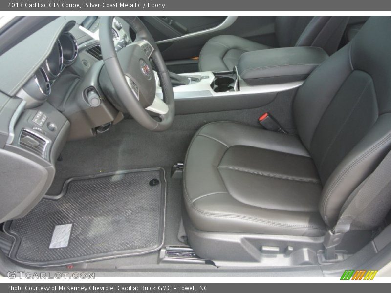 Silver Coast Metallic / Ebony 2013 Cadillac CTS Coupe