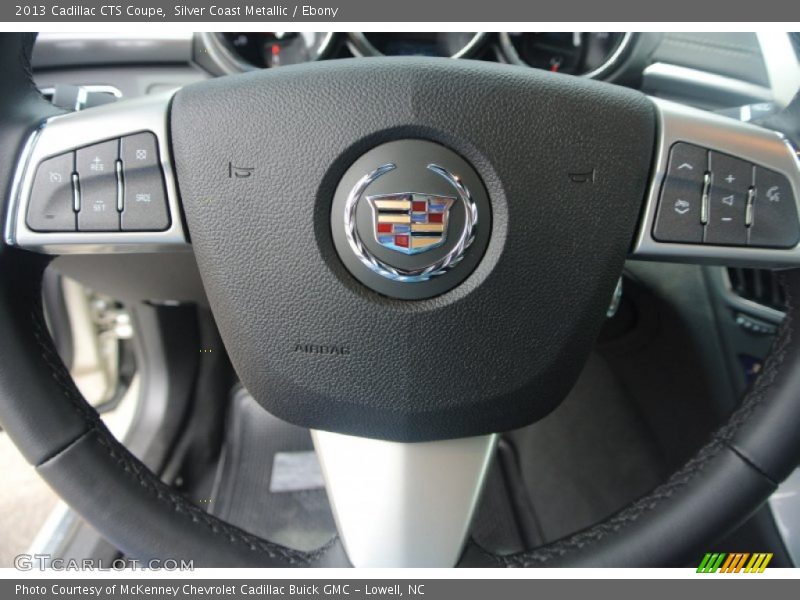 Silver Coast Metallic / Ebony 2013 Cadillac CTS Coupe