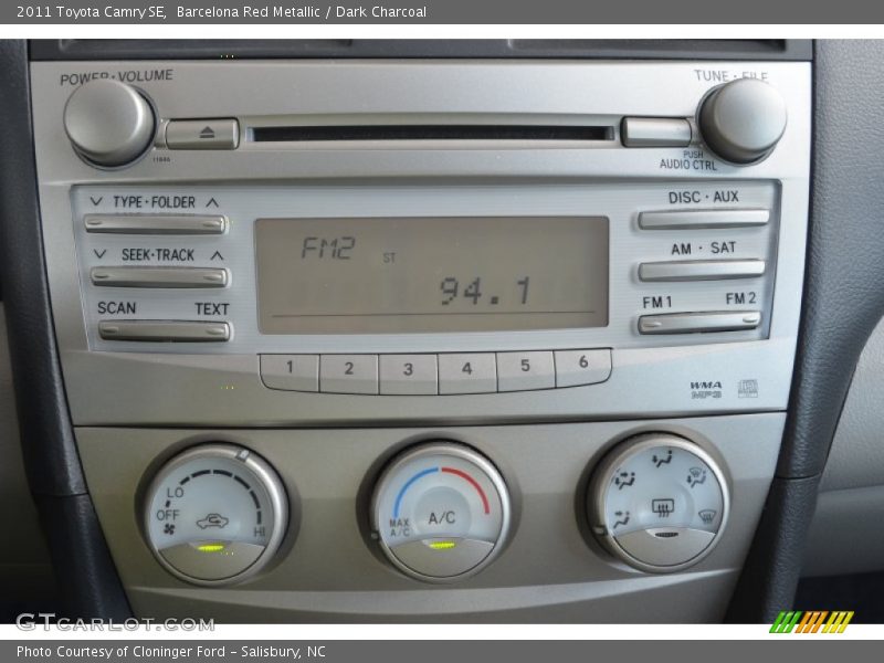 Barcelona Red Metallic / Dark Charcoal 2011 Toyota Camry SE