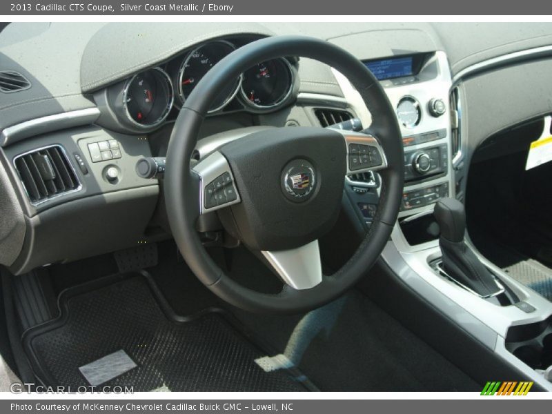 Silver Coast Metallic / Ebony 2013 Cadillac CTS Coupe