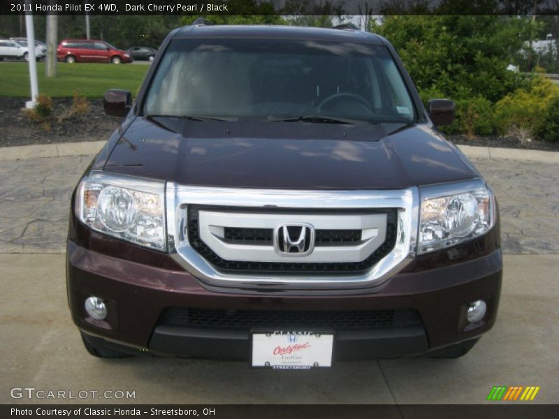Dark Cherry Pearl / Black 2011 Honda Pilot EX 4WD