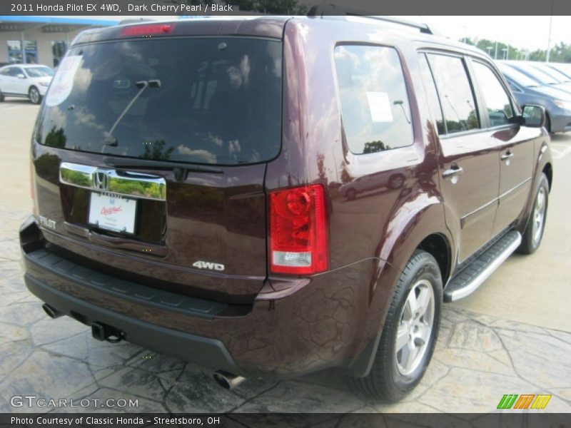 Dark Cherry Pearl / Black 2011 Honda Pilot EX 4WD
