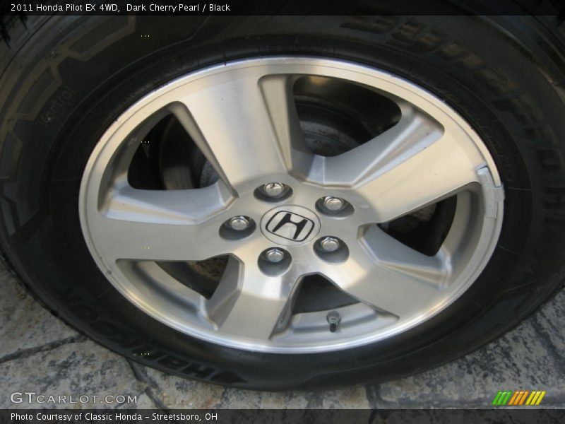 Dark Cherry Pearl / Black 2011 Honda Pilot EX 4WD