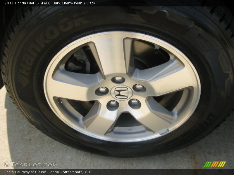 Dark Cherry Pearl / Black 2011 Honda Pilot EX 4WD