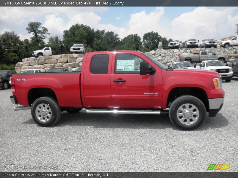 Fire Red / Ebony 2013 GMC Sierra 2500HD SLE Extended Cab 4x4