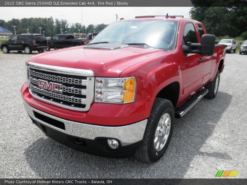 Fire Red / Ebony 2013 GMC Sierra 2500HD SLE Extended Cab 4x4