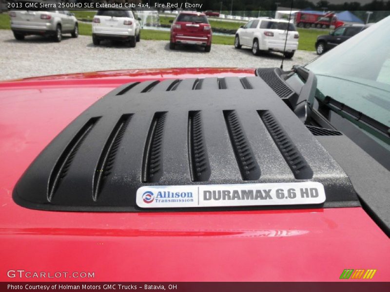 Fire Red / Ebony 2013 GMC Sierra 2500HD SLE Extended Cab 4x4