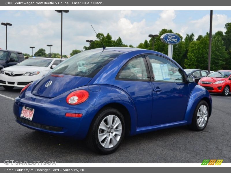 Laser Blue / Black 2008 Volkswagen New Beetle S Coupe