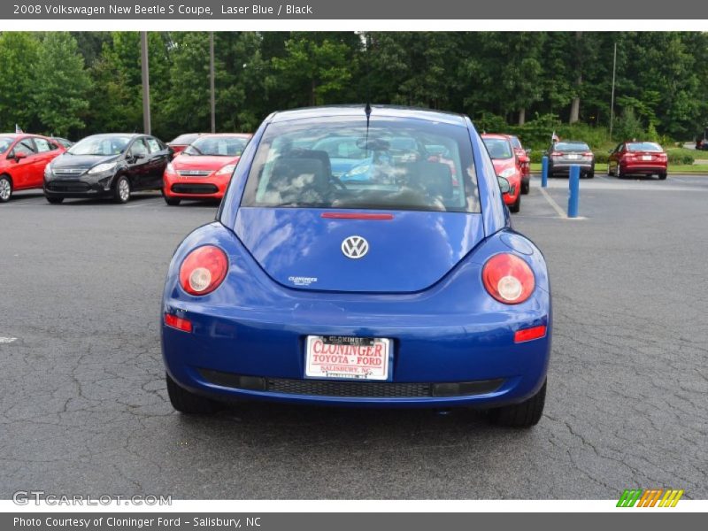 Laser Blue / Black 2008 Volkswagen New Beetle S Coupe