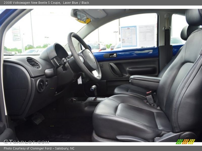 Laser Blue / Black 2008 Volkswagen New Beetle S Coupe