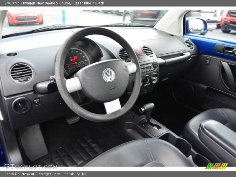 Laser Blue / Black 2008 Volkswagen New Beetle S Coupe