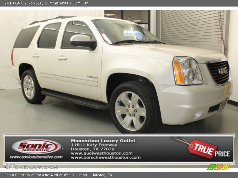 Summit White / Light Tan 2010 GMC Yukon SLT