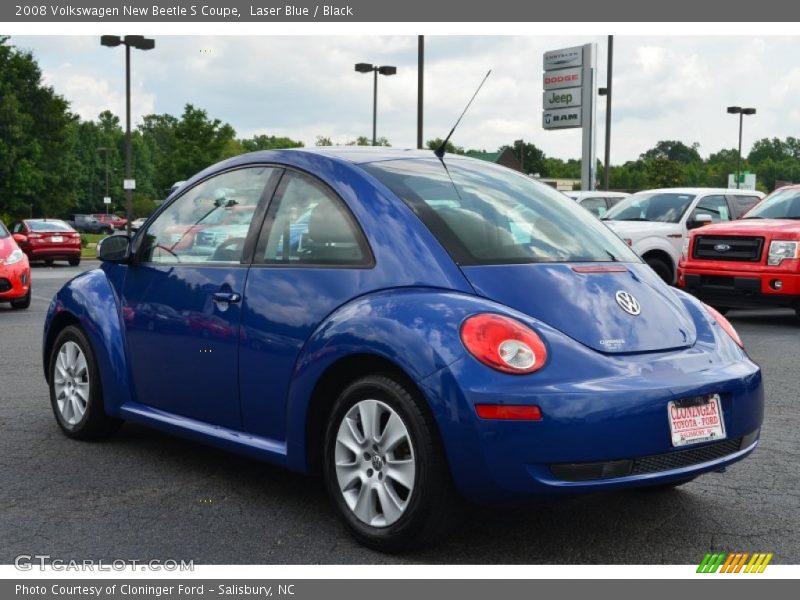 Laser Blue / Black 2008 Volkswagen New Beetle S Coupe