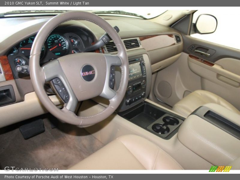 Summit White / Light Tan 2010 GMC Yukon SLT