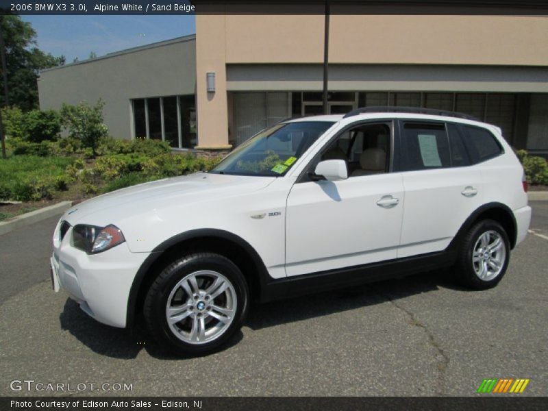 Alpine White / Sand Beige 2006 BMW X3 3.0i