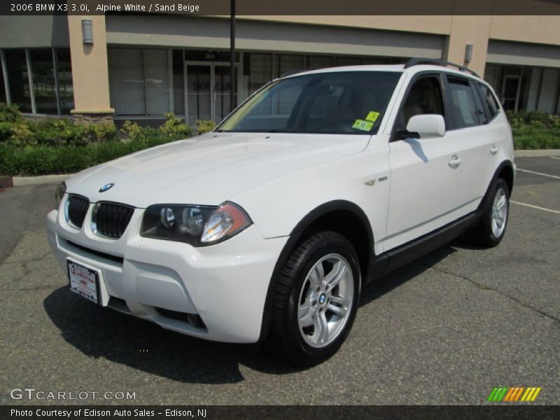 Alpine White / Sand Beige 2006 BMW X3 3.0i