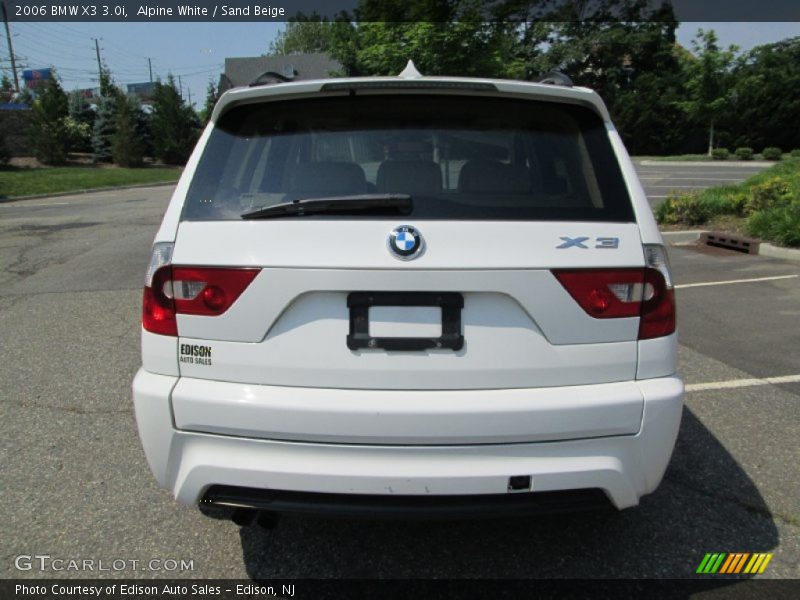 Alpine White / Sand Beige 2006 BMW X3 3.0i