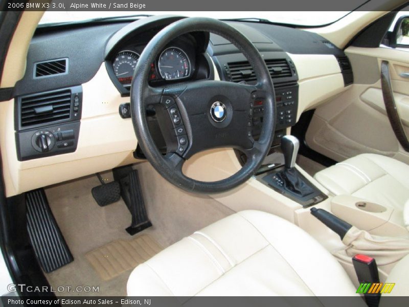 Alpine White / Sand Beige 2006 BMW X3 3.0i