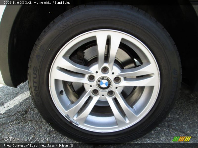 Alpine White / Sand Beige 2006 BMW X3 3.0i