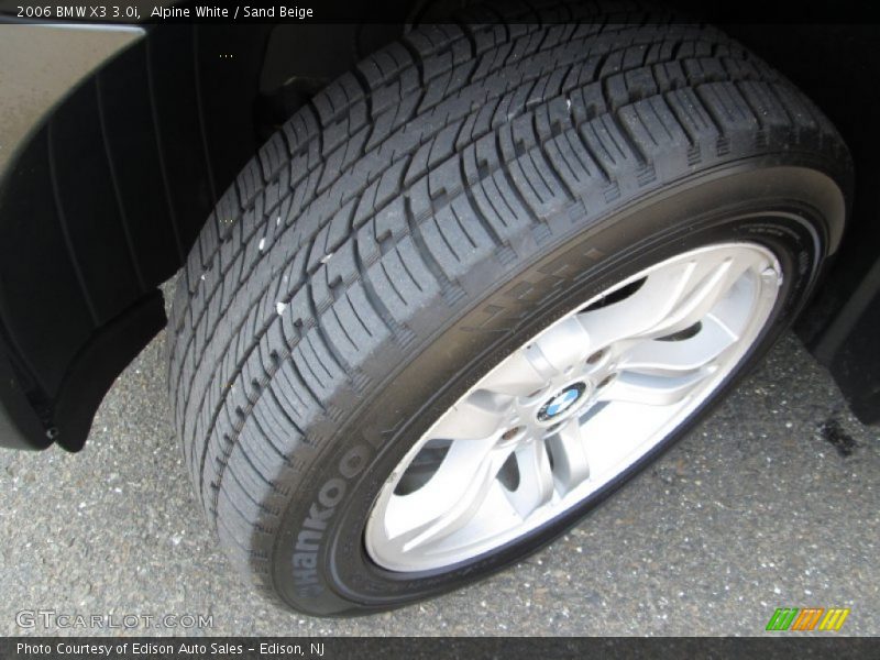 Alpine White / Sand Beige 2006 BMW X3 3.0i