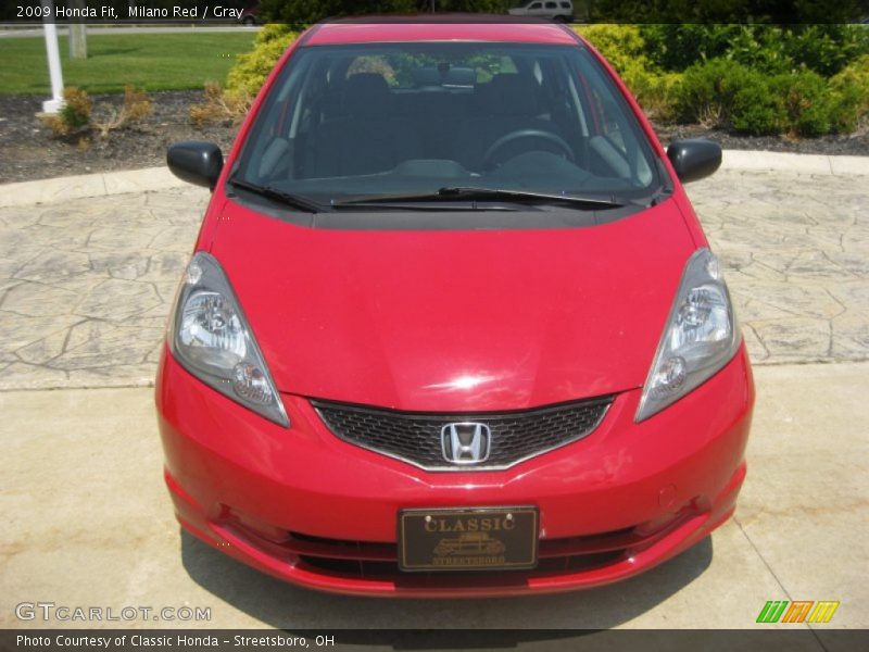 Milano Red / Gray 2009 Honda Fit