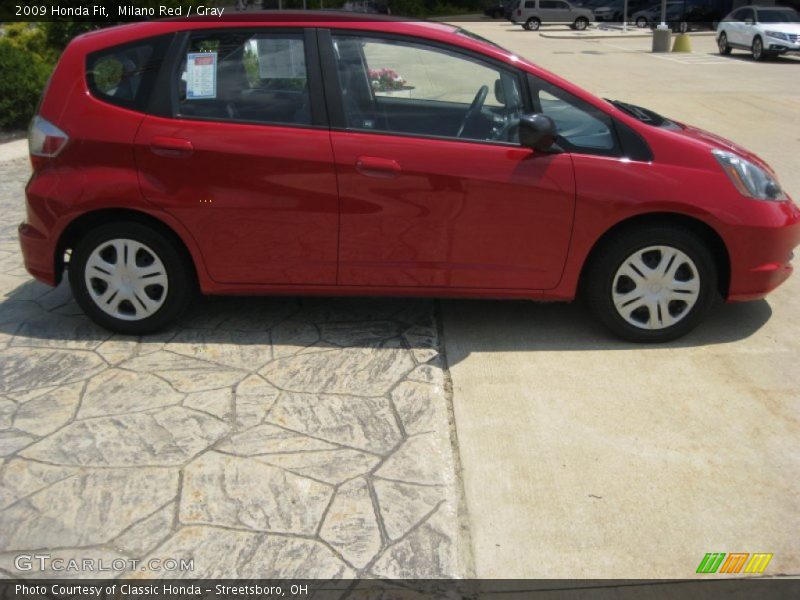 Milano Red / Gray 2009 Honda Fit
