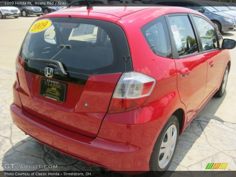 Milano Red / Gray 2009 Honda Fit