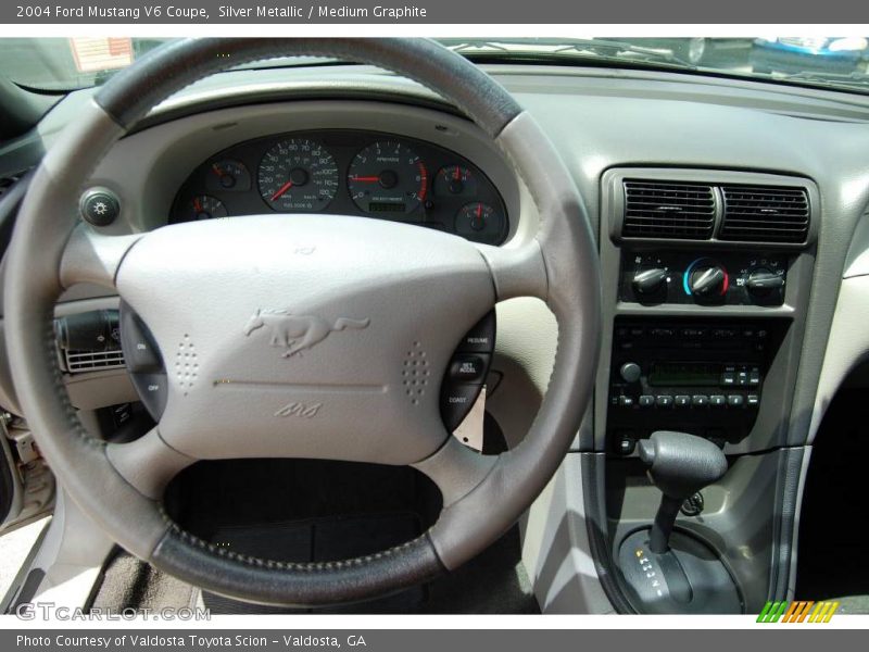 Silver Metallic / Medium Graphite 2004 Ford Mustang V6 Coupe
