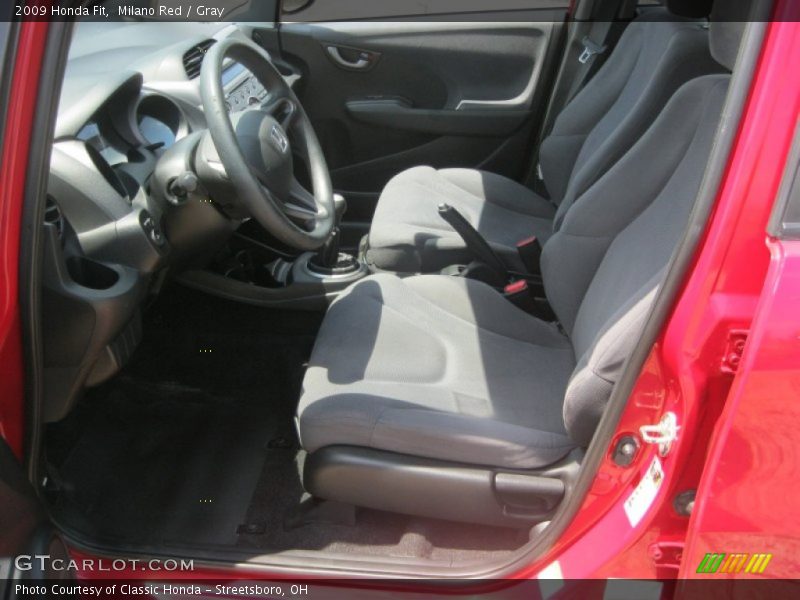 Milano Red / Gray 2009 Honda Fit