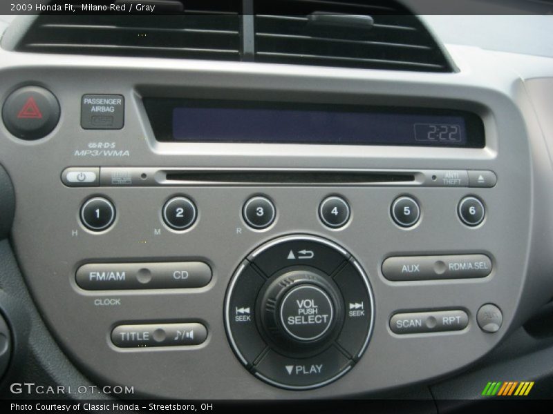 Milano Red / Gray 2009 Honda Fit