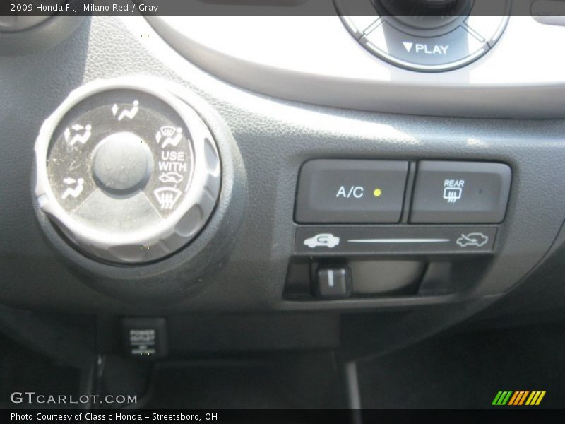 Milano Red / Gray 2009 Honda Fit