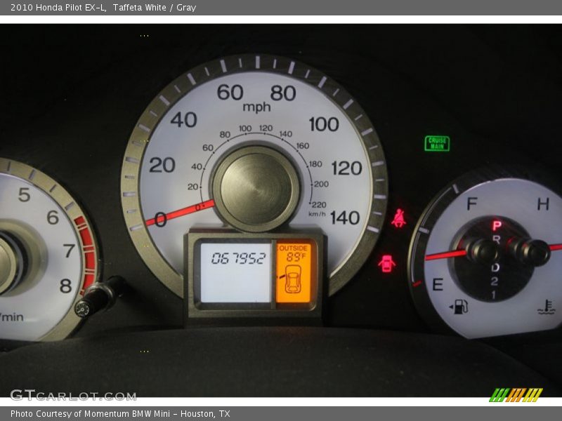 Taffeta White / Gray 2010 Honda Pilot EX-L