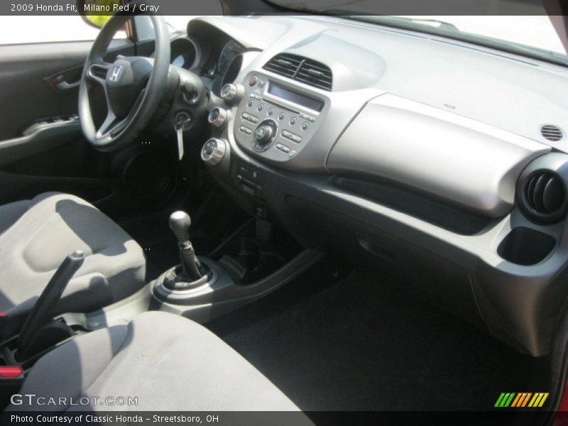Milano Red / Gray 2009 Honda Fit