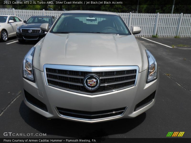 Silver Coast Metallic / Jet Black/Jet Black Accents 2013 Cadillac ATS 2.0L Turbo AWD