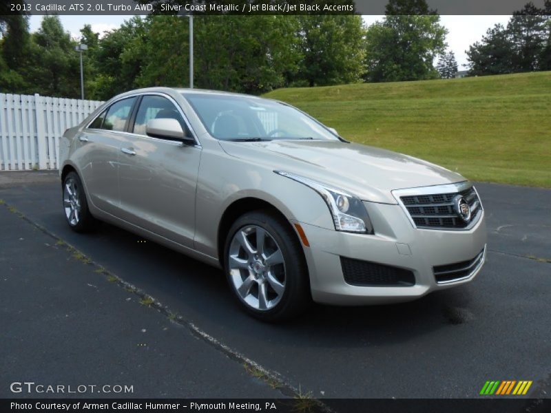Silver Coast Metallic / Jet Black/Jet Black Accents 2013 Cadillac ATS 2.0L Turbo AWD