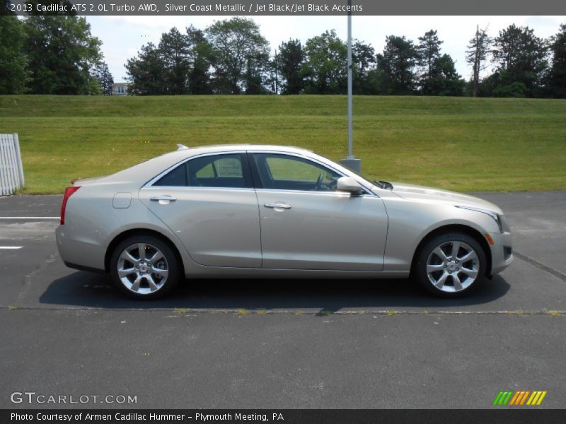 Silver Coast Metallic / Jet Black/Jet Black Accents 2013 Cadillac ATS 2.0L Turbo AWD