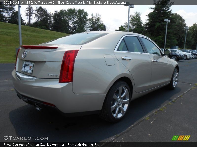 Silver Coast Metallic / Jet Black/Jet Black Accents 2013 Cadillac ATS 2.0L Turbo AWD