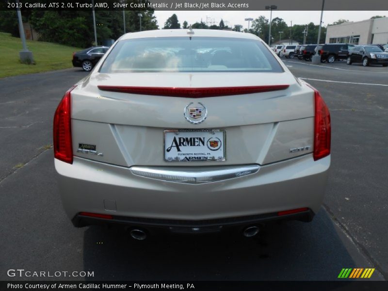 Silver Coast Metallic / Jet Black/Jet Black Accents 2013 Cadillac ATS 2.0L Turbo AWD