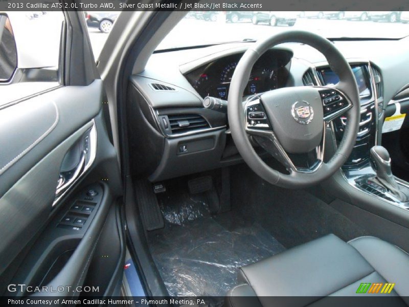 Silver Coast Metallic / Jet Black/Jet Black Accents 2013 Cadillac ATS 2.0L Turbo AWD