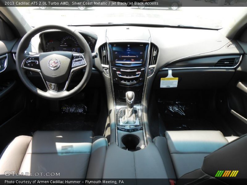 Silver Coast Metallic / Jet Black/Jet Black Accents 2013 Cadillac ATS 2.0L Turbo AWD