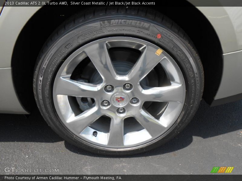 Silver Coast Metallic / Jet Black/Jet Black Accents 2013 Cadillac ATS 2.0L Turbo AWD