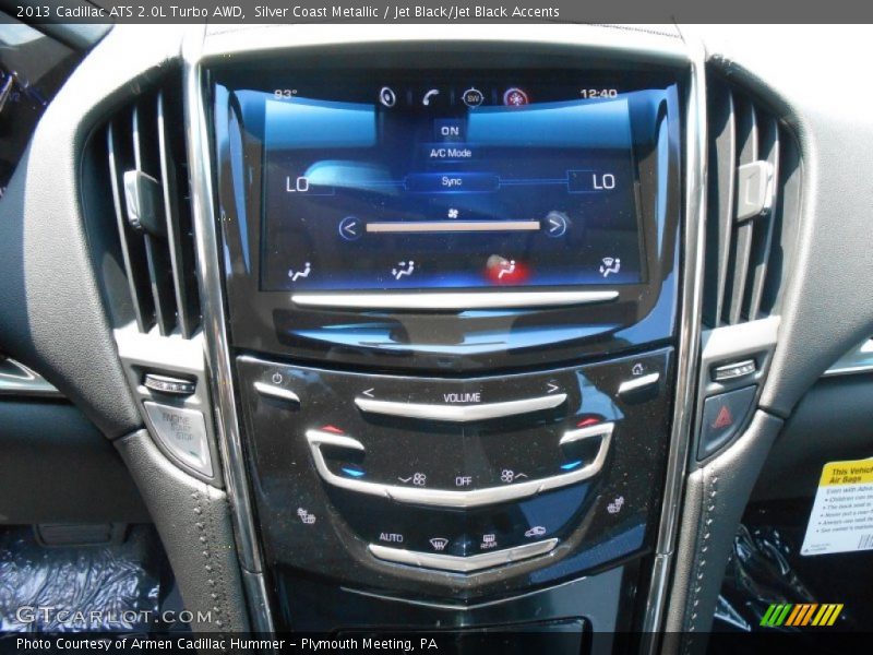 Silver Coast Metallic / Jet Black/Jet Black Accents 2013 Cadillac ATS 2.0L Turbo AWD