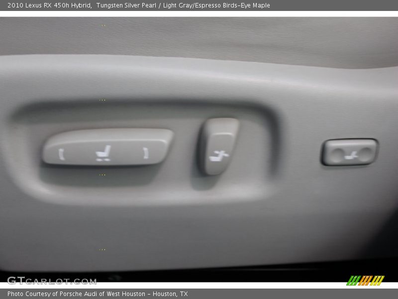 Tungsten Silver Pearl / Light Gray/Espresso Birds-Eye Maple 2010 Lexus RX 450h Hybrid
