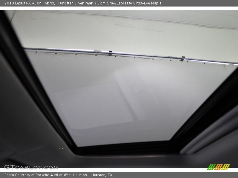Tungsten Silver Pearl / Light Gray/Espresso Birds-Eye Maple 2010 Lexus RX 450h Hybrid