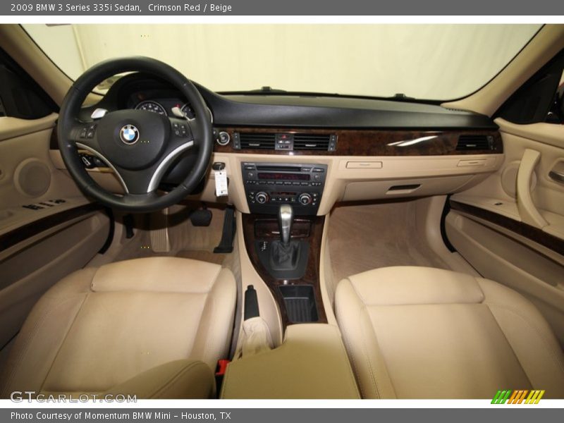 Crimson Red / Beige 2009 BMW 3 Series 335i Sedan