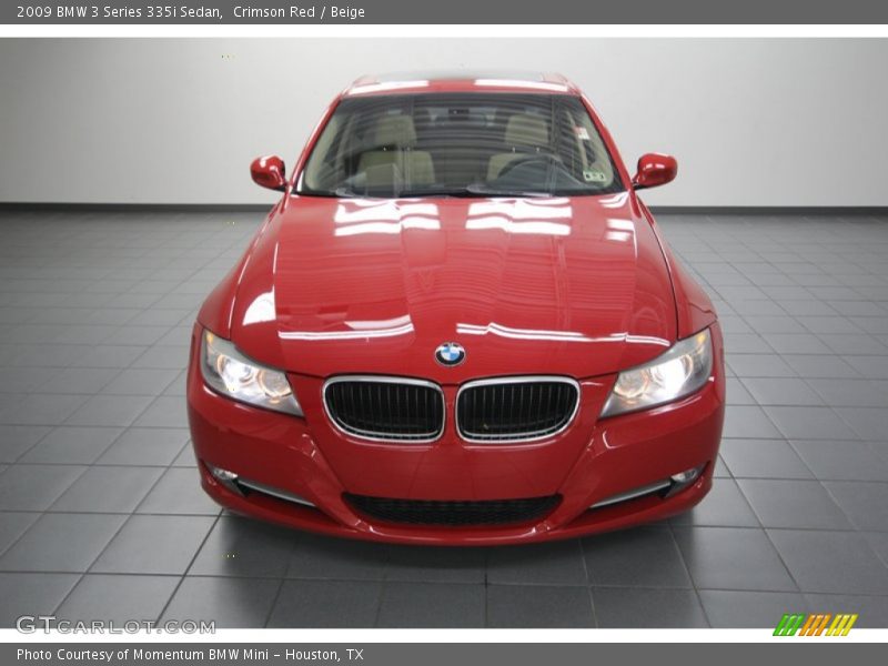 Crimson Red / Beige 2009 BMW 3 Series 335i Sedan